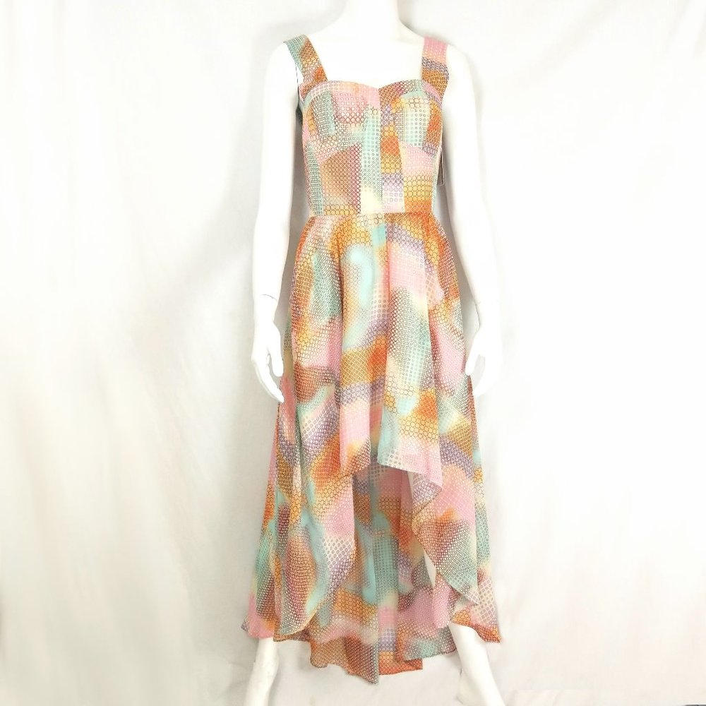 NWT Guess High-Low Julia Dress Geometrical
